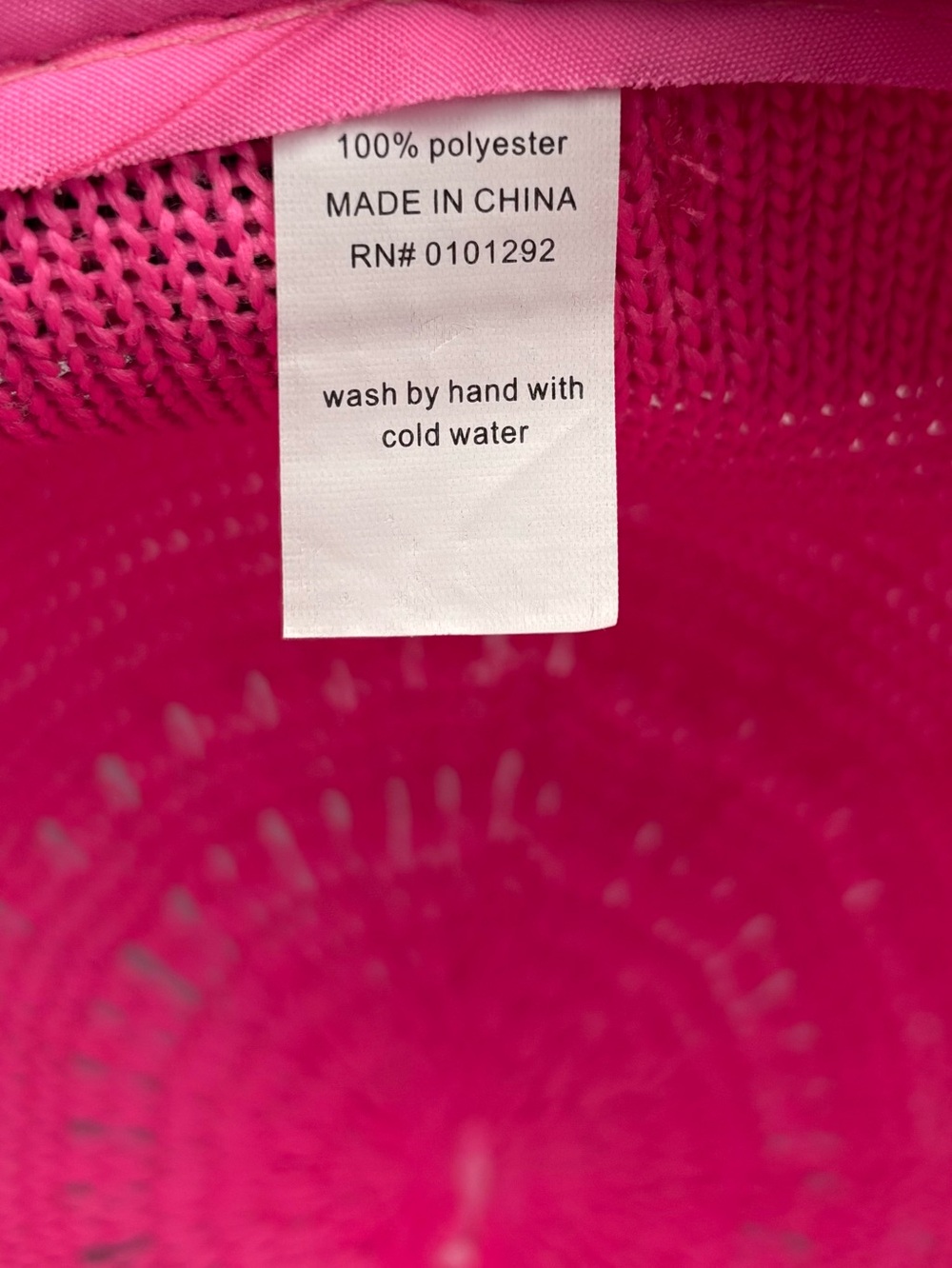 NEW Lulu B Hot Pink Sun Hat Woven Wide Brim Packable Pink - Picture 7 of 11